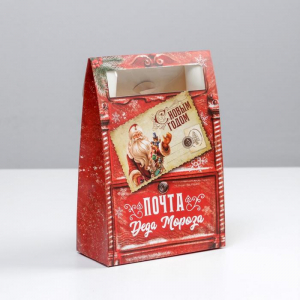Коробка подарочная новогодняя складная «Почта», 15?7?22 см, Новый год