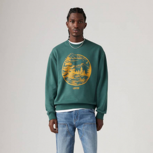 Relaxed Graphic Crewneck Sweatshirt