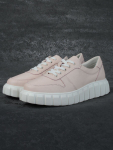 05-PDA96-2 LT. PINK Кроссовки женские (натуральная кожа)