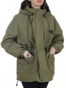 3096 GREEN Куртка демисезонная женская (100 гр. холлофайбер)