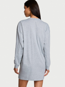 Victoria's Secret 100% Cotton Long-Sleeve Sleep Tee