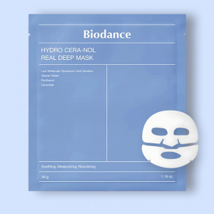 Двойная гидрогелевая маска Biodance с гиалуроновой кислотой, пантенолом и церамидом