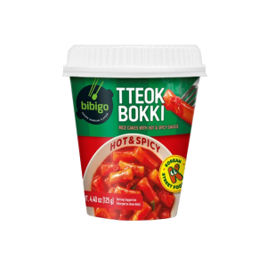 Рисовые палочки Токпокки в остром соусе Bibigo  CJ, стакан 125 г