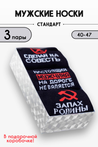 Носки мужские Родина (набор 3 пары)