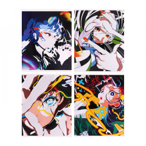 Тетрадь 96 листов в клетку, Calligrata «Аниме», МИКС