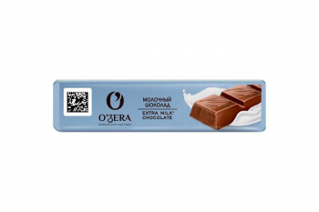 «O'Zera», шоколад молочный Extra milk, 45 г (упаковка 30 шт)