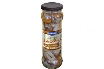 «Главпродукт», грибное ассорти маринованное, 330 г
