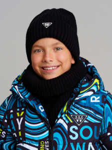 Комплект для мальчика: шапка, снуд