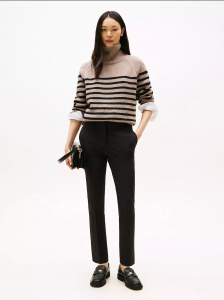 Stretch-Gabardine Slim Ankle Pant