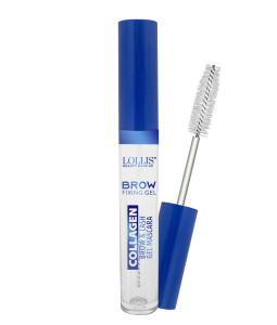 Тушь для ресниц и бровей LOLLIS Brow & Lash Fixing Gel Collagen Mascara 4 мл Меркер Косметика/48ОПТ