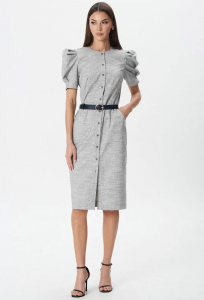 Платье Lady Line 1598 серый