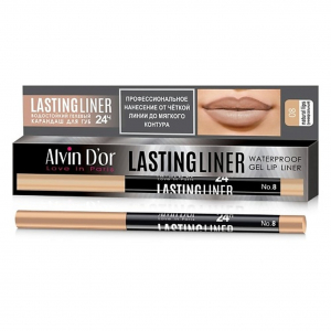 Карандаш для губ  LASTINGLINER Alvin D`or бежевый 08 универсальный водостойкий
