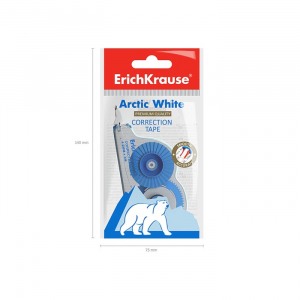 Корректирующая лента 4.2 мм ? 5 м, ErichKrause Arctic white, супер-белая, европодвес