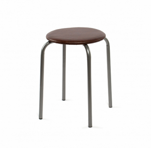 Табурет Ника эконом 2 коричневый круглый
