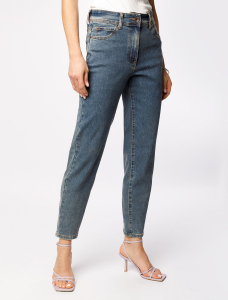 Джинсы mom-fit из эластичного денима