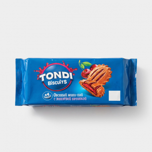 «Tondi», овсяный мини-пай с вишнёвой начинкой, 120 г