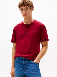 Slub Cotton Henley T-Shirt