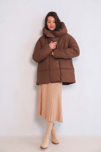 15215 Куртка зимняя коричневая (остаток: 42-44)