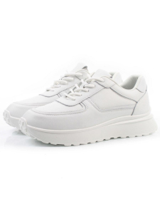 03-YH471-1 WHITE Кроссовки женские (натуральная кожа)