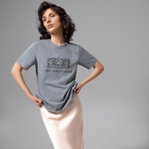 Футболка из хлопка, Модная перезагрузка (серая)