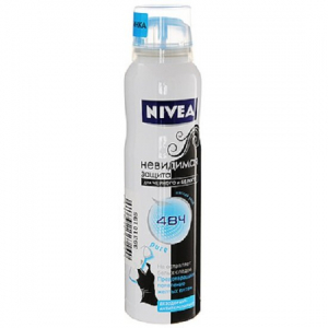 Nivea спрей нев.защ бел/чер PURE150