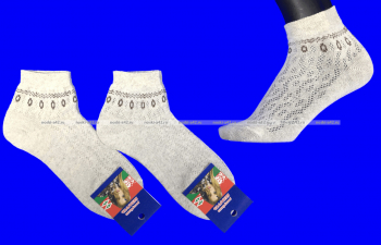 Беларусь носки женские лен ажурные с орнаментом