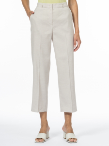 Укороченные брюки изо льна и вискозы