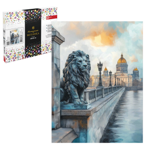 Алмазная  мозаика (набор для творчества), САНКТ-ПЕТЕРБУРГ, 30*40 см, форма страз: круглая, 30 цветов страз, картонная коробка