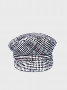 Кепи с геометричным принтом серого цвета