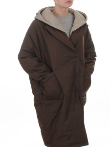 8030 BROWN Куртка демисезонная женская (100 гр. холлофайбер)