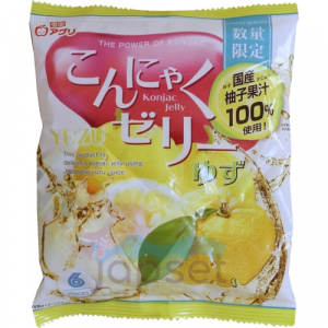 Yukiguni Aguri Желе порционное Конняку со вкусом юдзу, 6х16гр, 96 гр