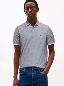 Regular Fit Linen-Blend Pique Polo