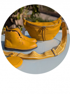 КОМБО испанские Ботинки - Дезерты от AB. ZAPATOS 2619  итальянская сумка PELLE- PAOLO BAGS 397 (450) Amarillo АКЦИЯ