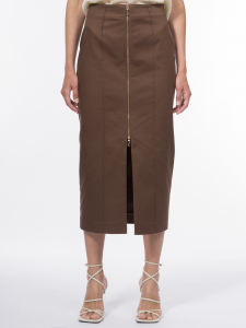 Юбка с застежкой на молнию и разрезом