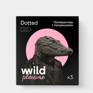 Презервативы латексные Dotted, 3 шт «Wild Pleasure», 15 г