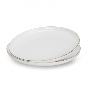 Набор из 2-х фарфоровых обеденных тарелок 27 см Floree