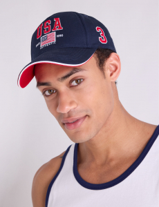 MENS USA EMBROIDERED FLAG HAT