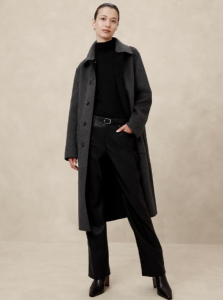 Mid-Rise Bootcut Vegan Leather Pant