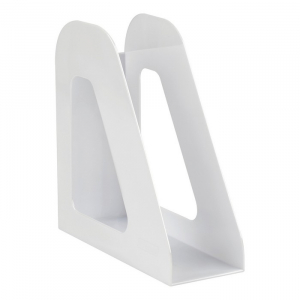 Лоток для бумаг вертикальный, СТАММ «Фаворит», ширина 90 мм, белый