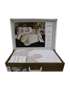 Покрывало EFOR гобеленовое двухстороннее LINDA (250*260) бежевый BEJ