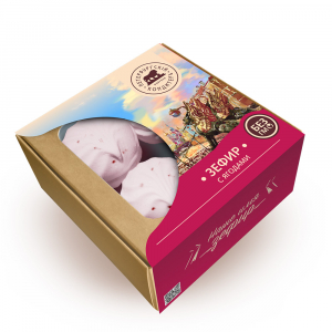 Зефир с ягодами черной смородины