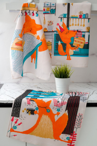 Набор кухонных полотенец Сливочный лис