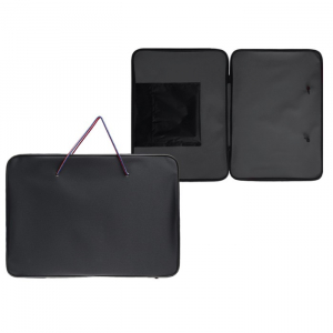 Папка для чертежей и рисунков А3, 470 х 340 х 20 мм с ручками, текстильная, внутренний карман 