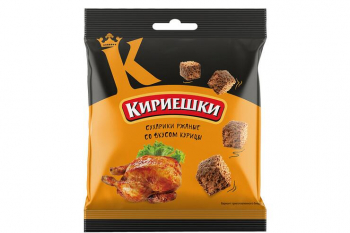 «Кириешки», сухарики со вкусом курицы, 40 г