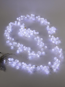 Занавес светодиодный роса в шариках 200 LED 2*2 м белый