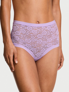No-Show Lace High-Waist Brief Panty