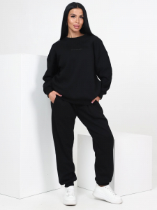 Грина - худи утепленная черный