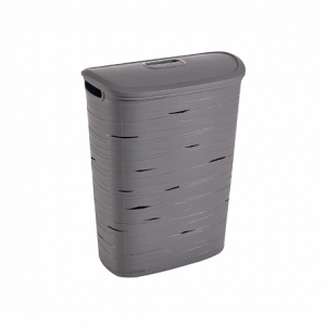 Корзина бельевая RIBBON 49л серый