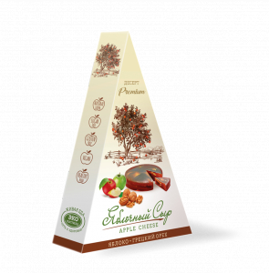 Яблочный сыр с грецким орехом, 120г  (20шт/кор)