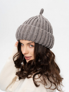 Шапка докерка с отворотом из шерсти мериноса ESW 25592